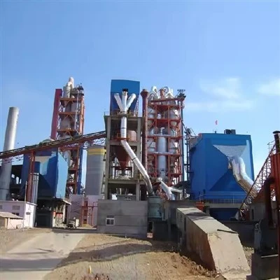 大規模セメント工場の製造工程